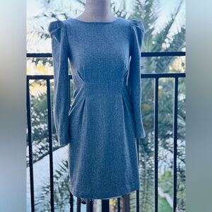 ASOS Gray Long Sleeve Mini Dress